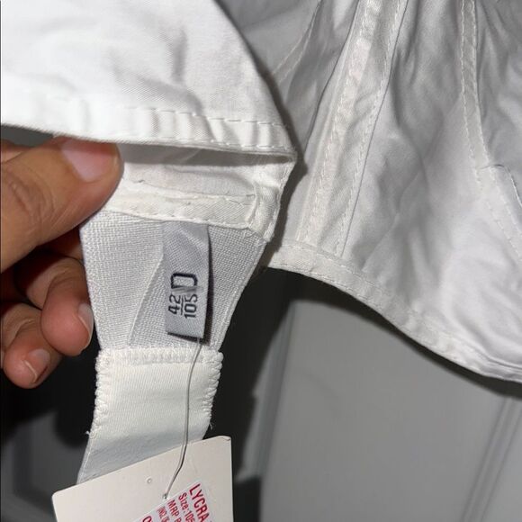 Womens White Full Coverage Bra with Wide elastic Straps 42 D NWT - Picture 6 of 7